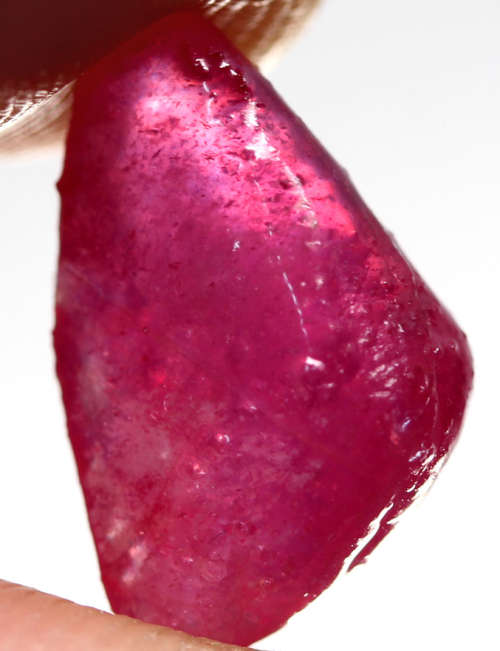 12.69Ct. Rough Ruby Natural Reddish Pink Captivating Mozambique