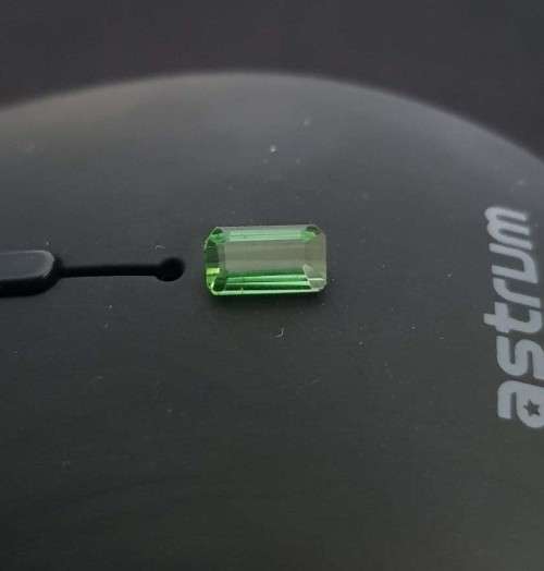 Green Tourmaline 0.91Ct.Ravishing Color Natural  Perfect Shape & Eye Clean