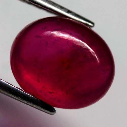 4.95Ct. Ruby Natural OvalCabochon Pinkish Red Attractive Color!
