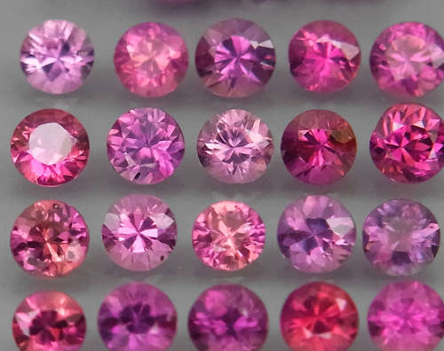 Fancy Color Sapphire 1Pcs/0.08Ct Round Diamond Cut 2.5mm.Beautiful Color!