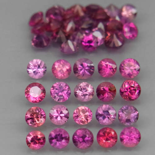 Fancy Color Sapphire 1Pcs/0.08Ct Round Diamond Cut 2.5mm.Beautiful Color!