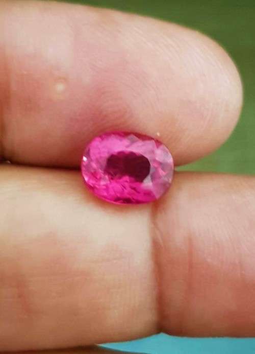 2.66Ct.Hot Pink Tourmaline **Rubellite**Beautiful Color & Full Sparkling! Natural