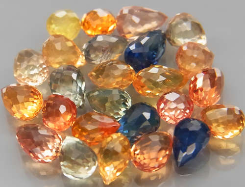 Briolette Sapphire Africa 1Pcs/0.25Ct 4x3mm.Beautiful Fancy Color