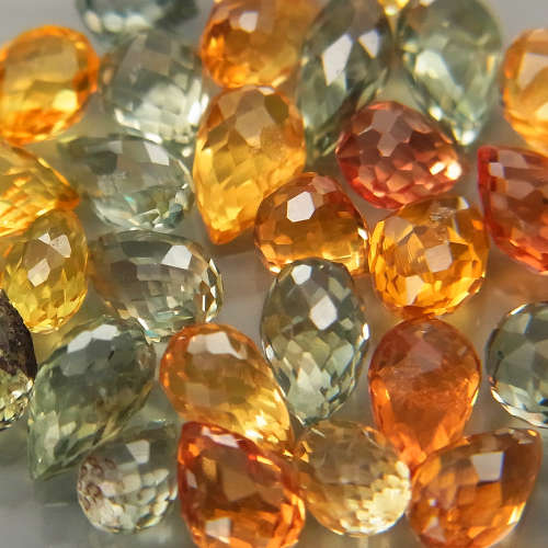 Briolette Sapphire Africa 1Pcs/0.21Ct 4x3mm.Beautiful Fancy Color