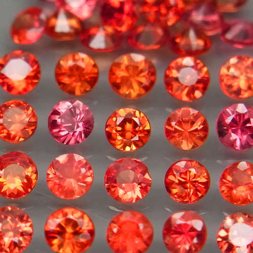 Sapphire 1Pcs/0.11Ct Round Diamond Cut 2.5mm.Beautiful Color!