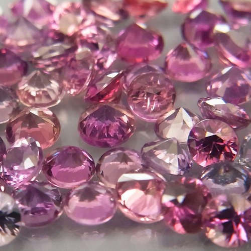 Sapphire 1Pcs/0.06Ct Round Diamond Cut 2.2mm.Beautiful Color!