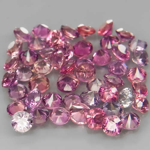 Sapphire 1Pcs/0.06Ct Round Diamond Cut 2.2mm.Beautiful Color!