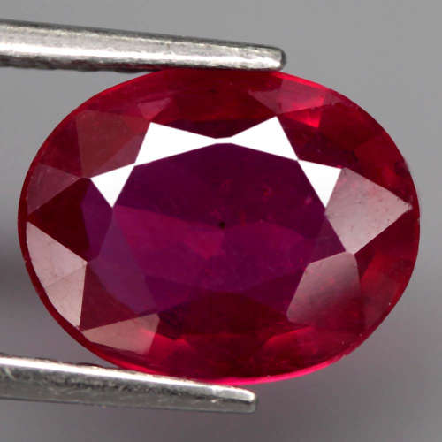 2.6 Ct. Ruby Natural OVAL Facet Top Blood Red Madagascar
