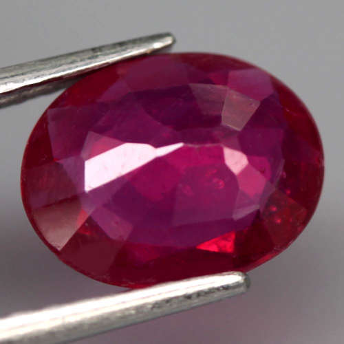 2.6 Ct. Ruby Natural OVAL Facet Top Blood Red Madagascar