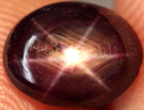 3.20Ct. Ruby Natural 6 Rays Star Oval Cabochon Top Blood Red