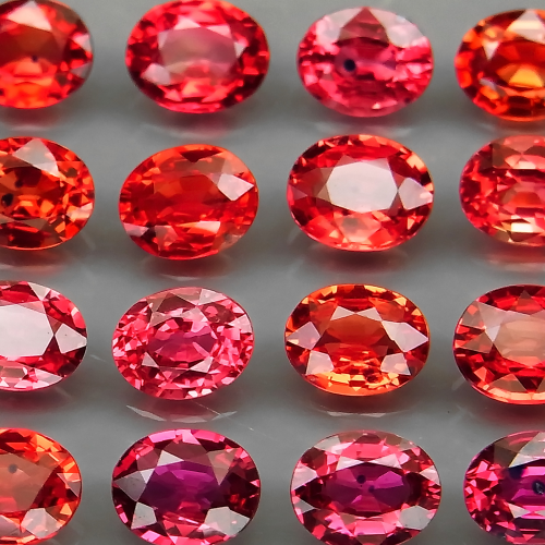 Imperial Red Sapphire 1Pcs/0.40Ct Oval 5x4 mm.Songea,Africa!