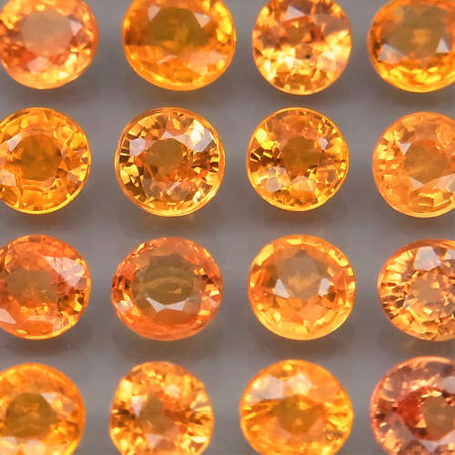 Yellow Sapphire  1Pcs/0.27CtRound 3.5-3.7 mm.Ravishing Color! Songea, Africa