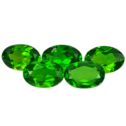 Green Chrome Diopside 0.46Ct.Oval 6.1 x 4.1 Mm. 1 Pcs. Natural Gems Unheated
