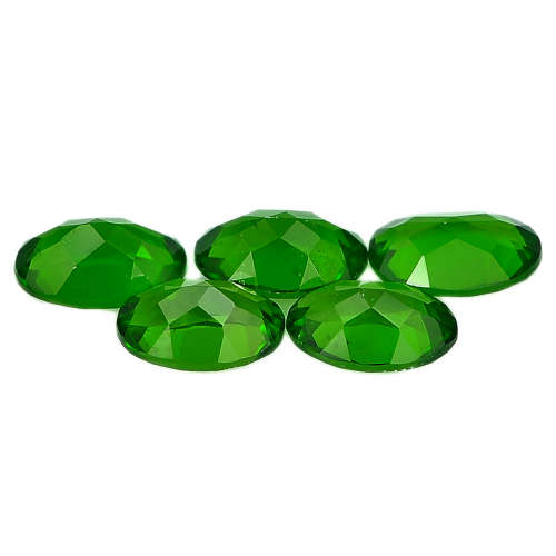 Green Chrome Diopside 0.46Ct.Oval 6.1 x 4.1 Mm. 1 Pcs. Natural Gems Unheated