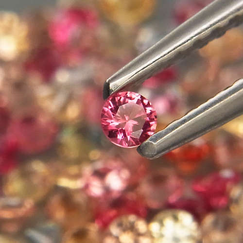 0.10Ct Sapphire Round Diamond Cut 2.2 mm.Fancy Color Beautiful & Full Fire  2Pcs