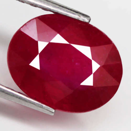 3.64 Ct. Ruby Natural OVAL Facet Top Blood Red Madagascar