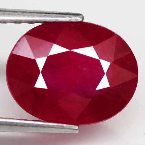 3.64 Ct. Ruby Natural OVAL Facet Top Blood Red Madagascar