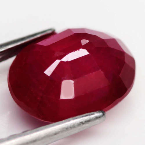 3.64 Ct. Ruby Natural OVAL Facet Top Blood Red Madagascar
