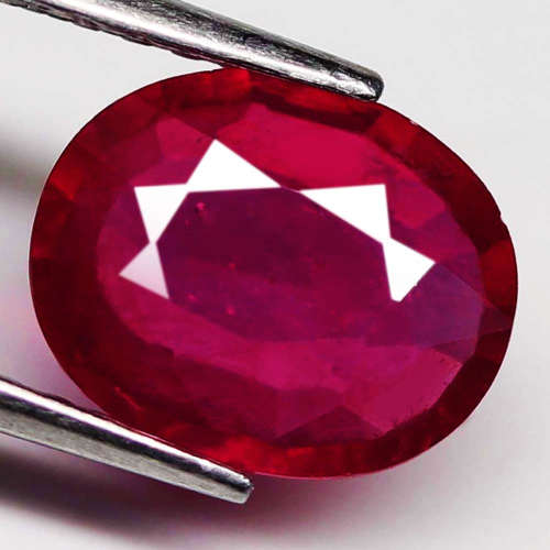 2.53 Ct. Ruby Natural OVAL Facet Top Blood Red Madagascar