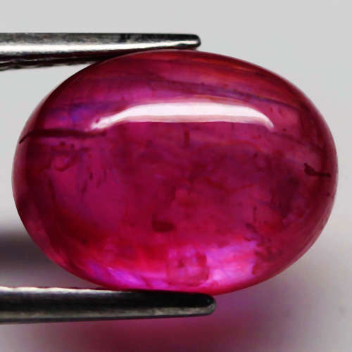 6.77Ct. Ruby Natural Oval Cabochon Top Blood Red