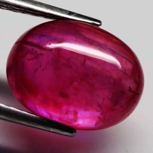 6.77Ct. Ruby Natural Oval Cabochon Top Blood Red