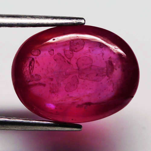 6.77Ct. Ruby Natural Oval Cabochon Top Blood Red