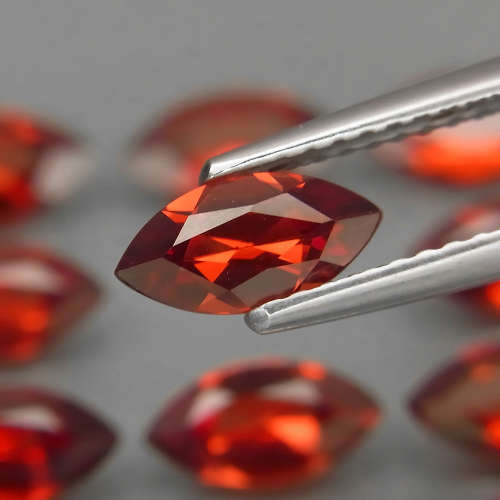 0.63Cts Red Mozambique Garnet Africa Marquise 8x4 mm.