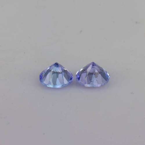 Tanzanite 0.22Ct.Round Shape 4mm Purplish Blue Natural