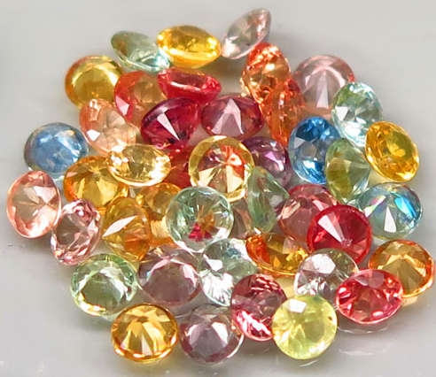 Sapphire Round 1.00cts 2.8mm 9 Pieces  Songea, Africa Beautiful! Fancy Color