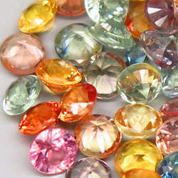 Sapphire Round 1.00cts 2.8mm 9 Pieces  Songea, Africa Beautiful! Fancy Color