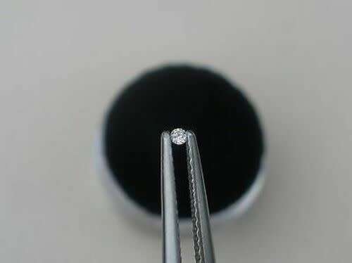 0.01Cts DIAMONDS SPARKLING FANCY G/H SI1 WHITE COLOR NATURAL