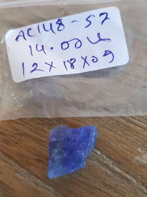 Tanzanite Rough 14ct  Purplish Blue 100% Natural