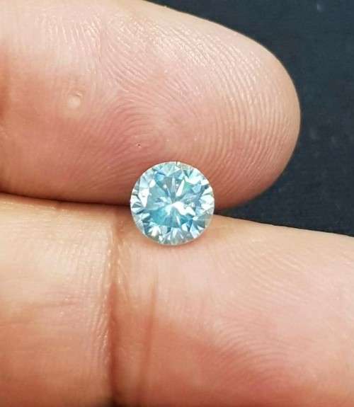 1.00ct MOISSANITE VVS1 BLUE COLOR 1Pcs  LOOSE