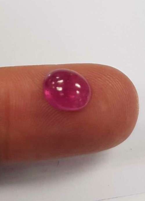 3.31Ct. Ruby Marquise Cabochon Top Pinkish Red