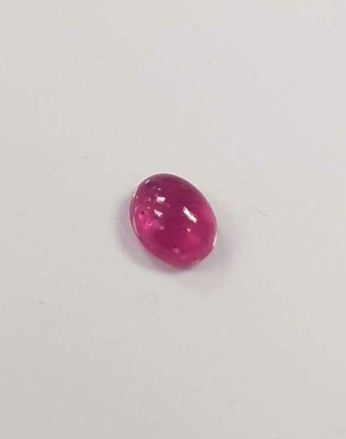 3.31Ct. Ruby Marquise Cabochon Top Pinkish Red