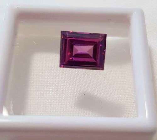 2.00Cts MOISSANITE VIVID PURPLISH PINK PRINCESS CUT VVS1