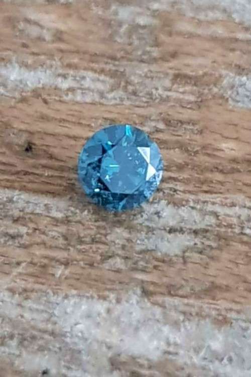 Diamond Round Fancy Blue Color  2.8 MM Loose Natural Diamond