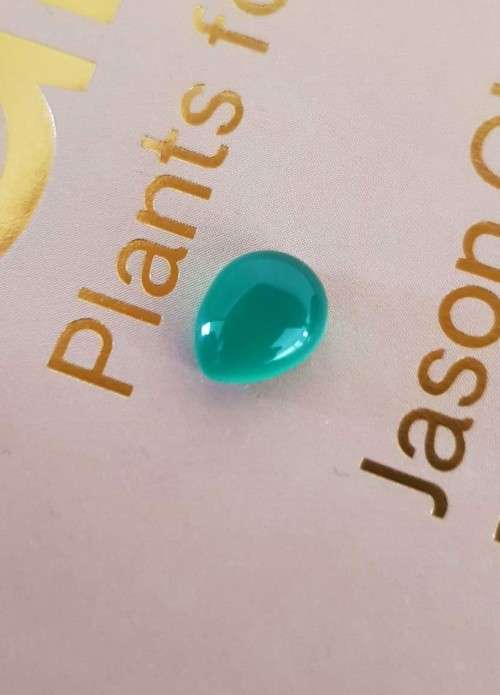Green Onyx 8x10mm Pear  Brilliant gemstone  2.50/2.80cts