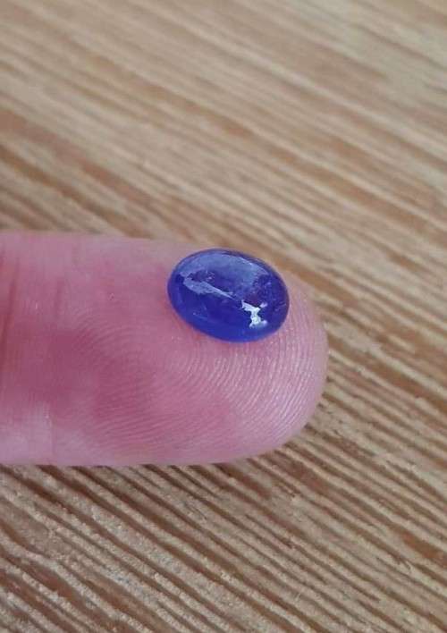 2.44Ct.Tanzanite Oval Cabochon Purplish Blue  Good Color! Natural