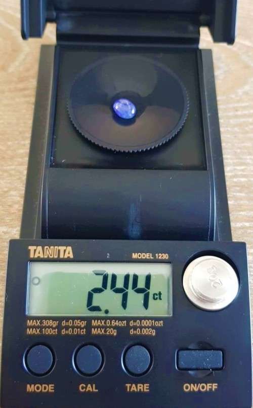 2.44Ct.Tanzanite Oval Cabochon Purplish Blue  Good Color! Natural