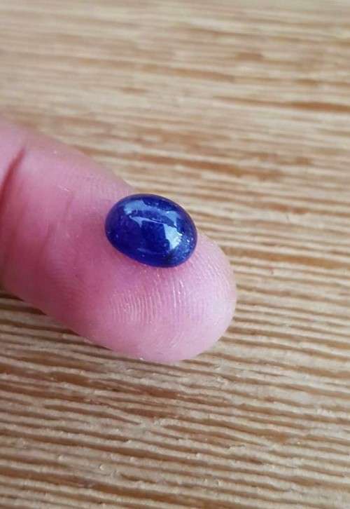 3.99Cts  BLUE SAPPHIRE 0VAL LOOSE GEMSTONE NATURAL