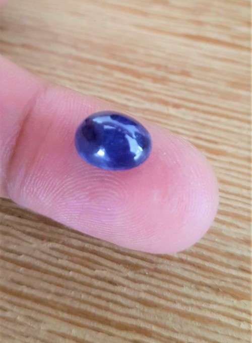 4.61Cts  BLUE SAPPHIRE 0VAL LOOSE GEMSTONE NATURAL