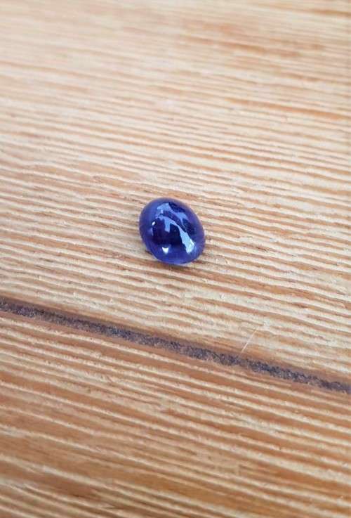 4.61Cts  BLUE SAPPHIRE 0VAL LOOSE GEMSTONE NATURAL