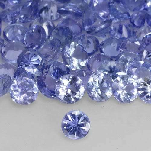 Purplish Blue Tanzanite 1Pcs/0.20Ct Round 3.50 MM. Ravishing Color and Full Fire!