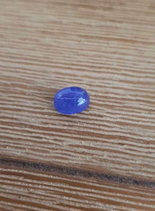 3.07Ct.Tanzanite Oval Cabochon Purplish Blue  Good Color! Natural