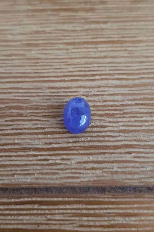 3.07Ct.Tanzanite Oval Cabochon Purplish Blue  Good Color! Natural