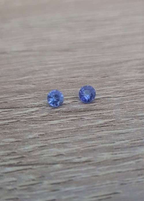 Tanzanite 0.29Ct.Oval Shape 2 Pcs **Pair**Purplish Blue Natural
