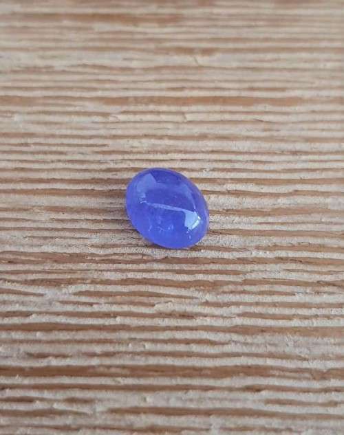 3.10Ct.Tanzanite Oval Cabochon Purplish Blue  Good Color! Natural