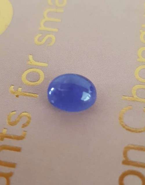 3.10Ct.Tanzanite Oval Cabochon Purplish Blue  Good Color! Natural