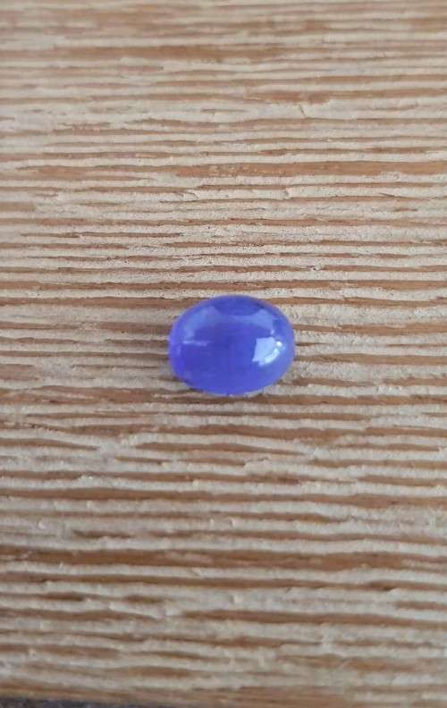 3.10Ct.Tanzanite Oval Cabochon Purplish Blue  Good Color! Natural